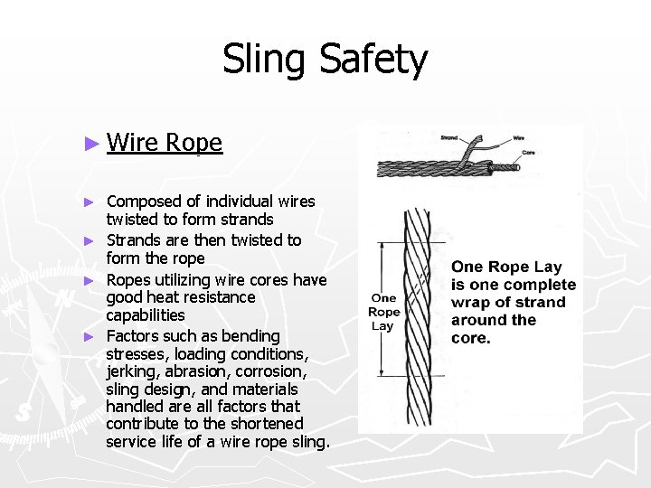 Sling Safety ► Wire Rope ► ► Composed of individual wires twisted to form