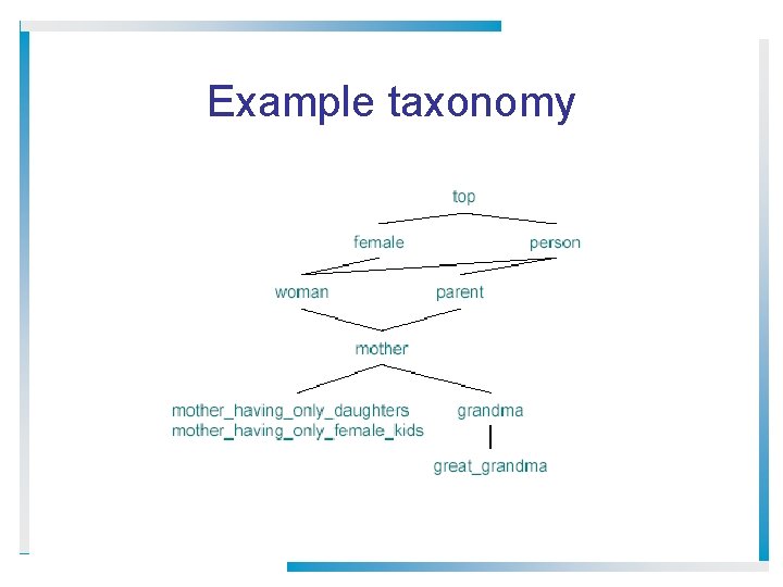 Example taxonomy 