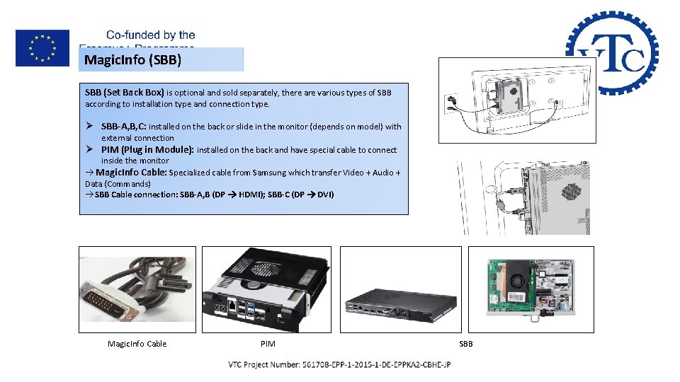 I- AV & Data Cables Magic. Info (SBB) SBB (Set Back Box) is optional I- AV & Data Cables Magic. Info (SBB) SBB (Set Back Box) is optional