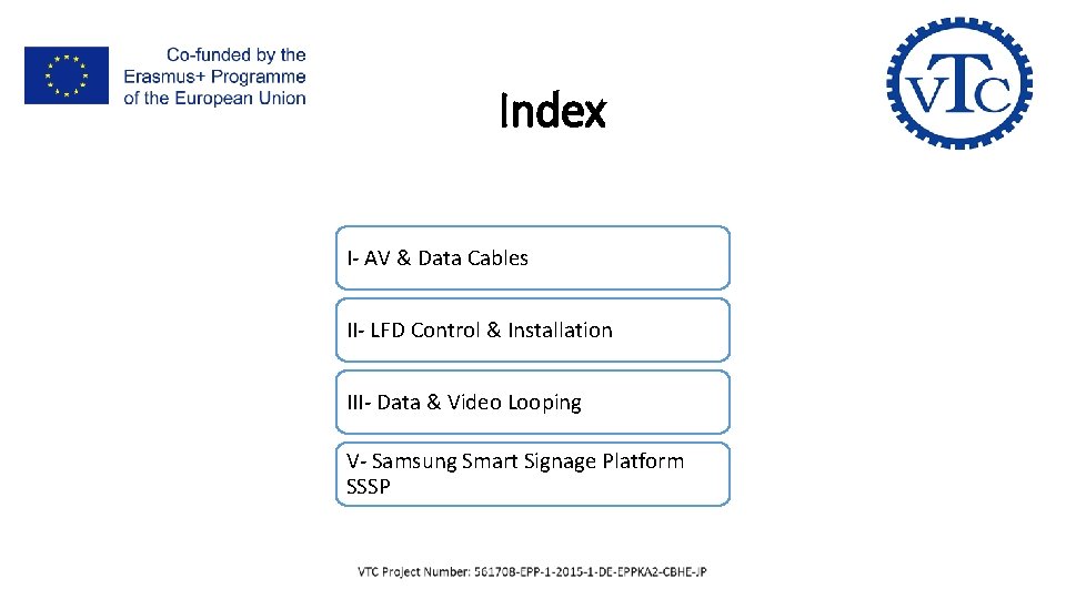 Index I- AV & Data Cables II- LFD Control & Installation III- Data & Index I- AV & Data Cables II- LFD Control & Installation III- Data &