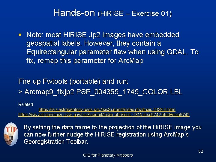 Hands-on (Hi. RISE – Exercise 01) § Note: most Hi. RISE Jp 2 images