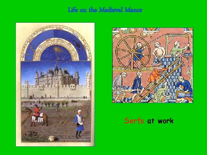 Life on the Medieval Manor Serfs at work Life on the Medieval Manor Serfs at work