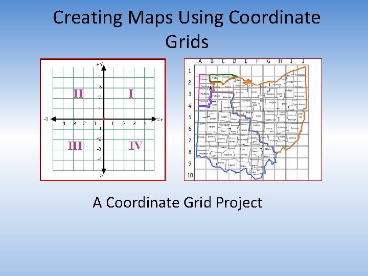 Creating Maps Using Coordinate Grids A Coordinate Grid Project 