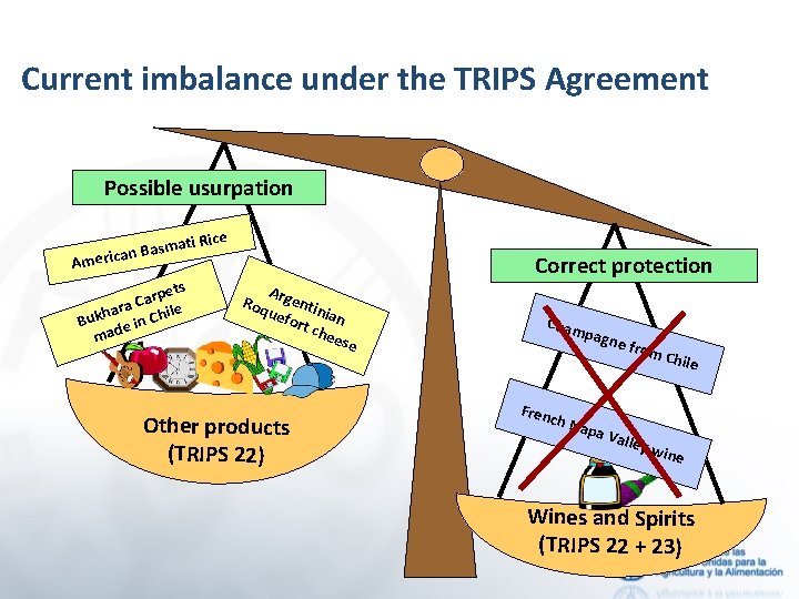 Current imbalance under the TRIPS Agreement Possible usurpation ati Rice m s a B