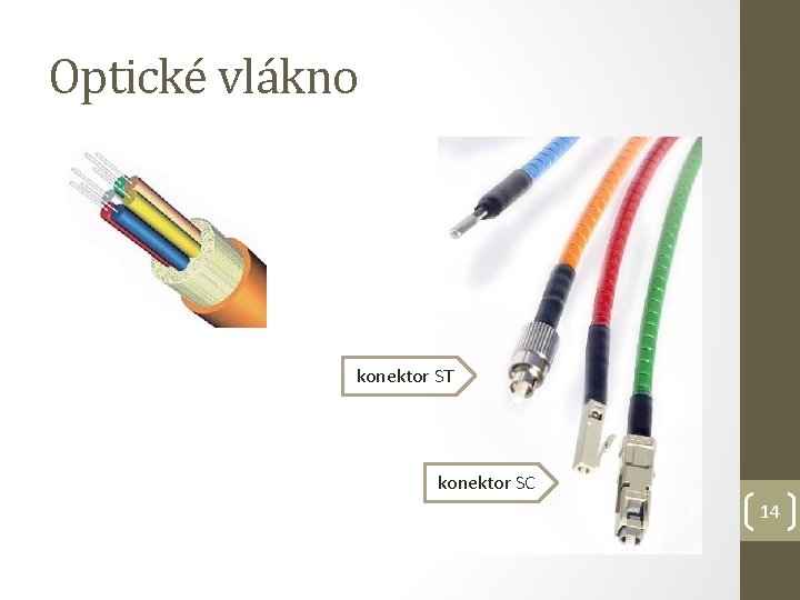 Optické vlákno konektor ST konektor SC 14 