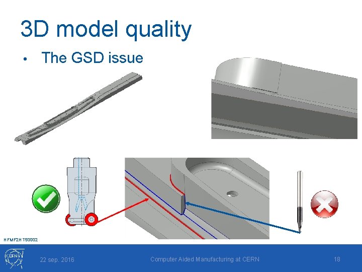 3 D model quality • The GSD issue HFMF 2 HTS 0002 22 sep.