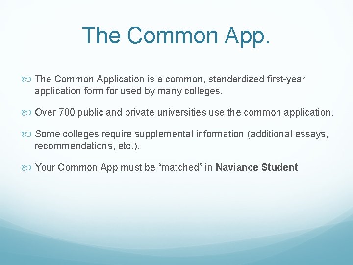 College Information Night for Parents of Seniors Class