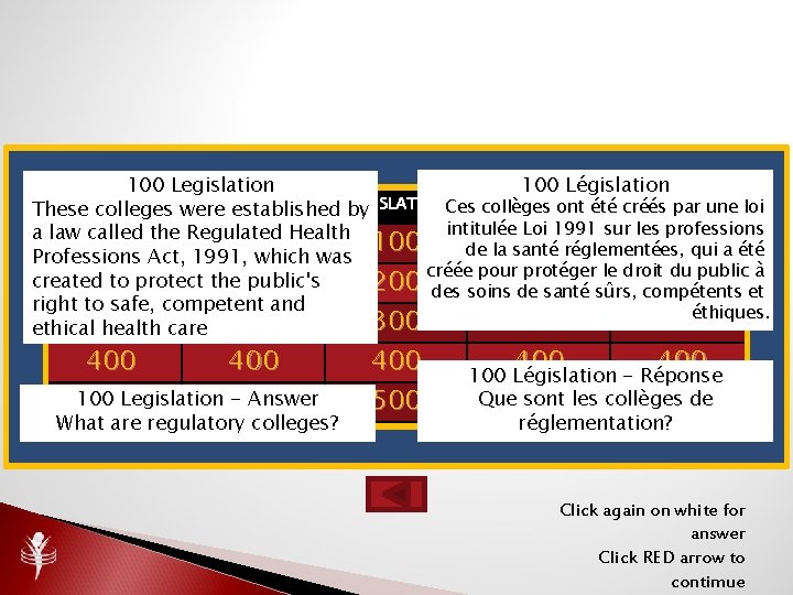 100 Législation 100 Legislation CERTIFICATION LEGISLATIONCes collèges IN BUSINESS INSURANCE ont été créés par