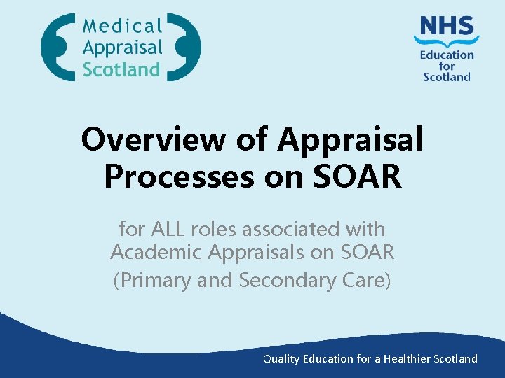 Overview of Appraisal Processes on SOAR for ALL roles associated with Academic Appraisals on