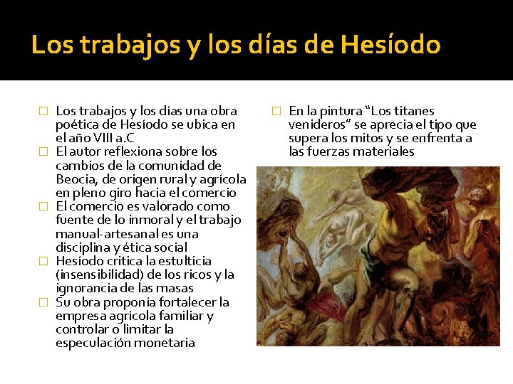 Los trabajos y los días de Hesíodo � � � Los trabajos y los