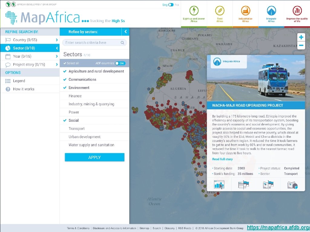 NEW DESIGN https: //mapafrica. afdb. org/ NEW DESIGN https: //mapafrica. afdb. org/