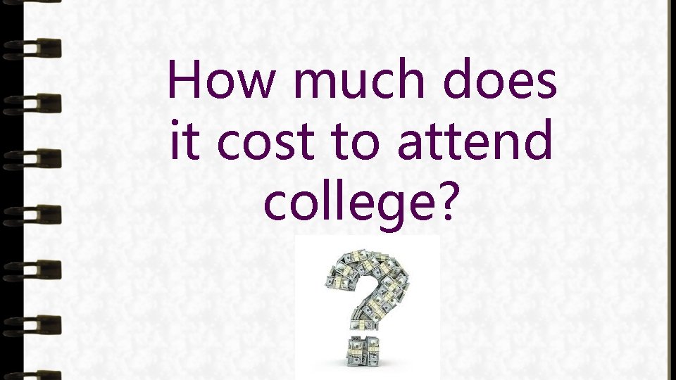 How much does it cost to attend college? 
