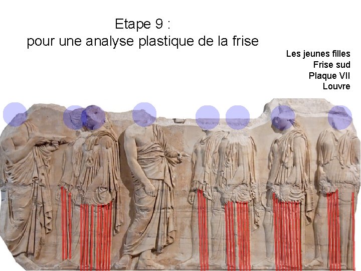 Etape 9 : pour une analyse plastique de la frise Les jeunes filles Frise Etape 9 : pour une analyse plastique de la frise Les jeunes filles Frise