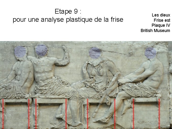 Etape 9 : pour une analyse plastique de la frise Les dieux Frise est Etape 9 : pour une analyse plastique de la frise Les dieux Frise est