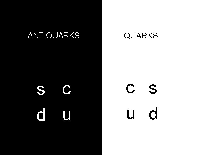 aaa ANTIQUARKS s c d u c s u d 