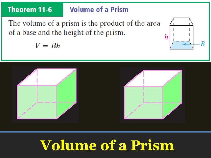 Volume of a Prism 