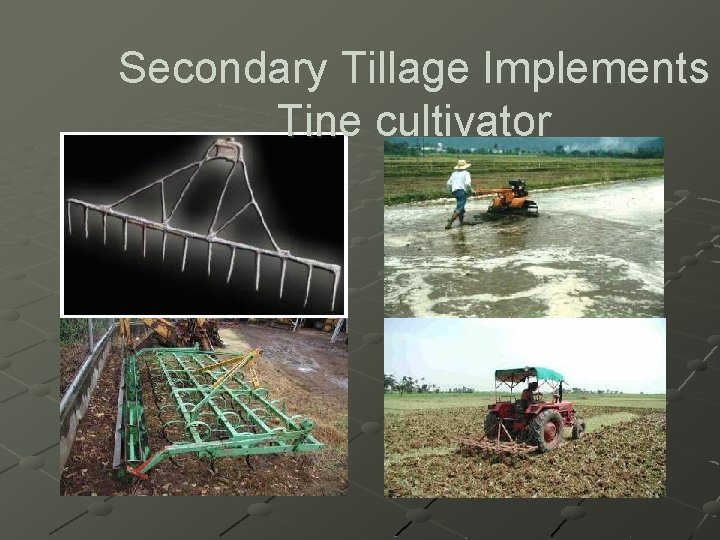 Secondary Tillage Implements Tine cultivator 
