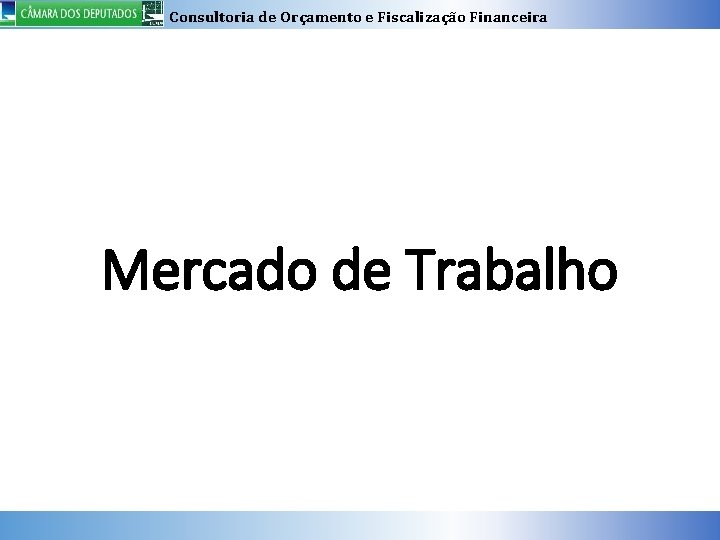 Consultoria de Orçamento e Fiscalização Financeira Mercado de Trabalho 