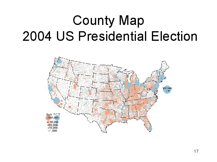 County Map 2004 US Presidential Election 17 County Map 2004 US Presidential Election 17