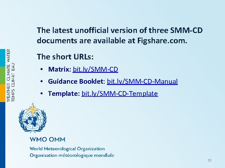 The latest unofficial version of three SMM-CD documents are available at Figshare. com. The