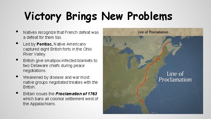 Victory Brings New Problems • • • Natives recognize that French defeat was a
