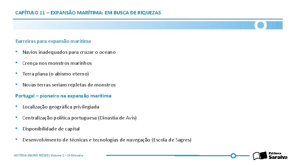 CAPÍTULO 11 – EXPANSÃO MARÍTIMA: EM BUSCA DE RIQUEZAS Barreiras para expansão marítima •