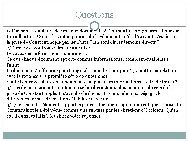 Questions 1/ Qui sont les auteurs de ces deux documents ? D’où sont-ils originaires