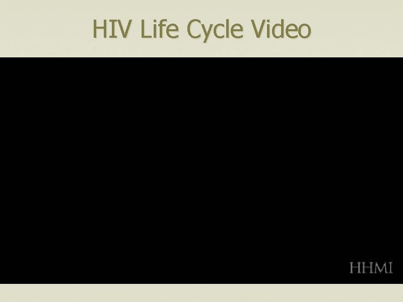 HIV Life Cycle Video 