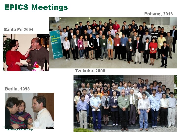 EPICS Meetings Pohang, 2013 Santa Fe 2004 Tzukuba, 2000 Berlin, 1998 9 Managed by