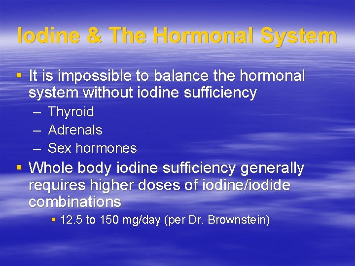 dr brownstein iodine detoxification