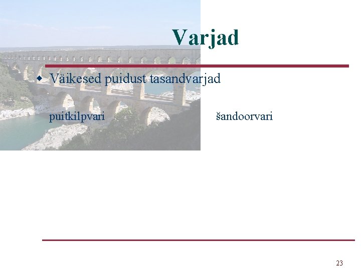 Varjad w Väikesed puidust tasandvarjad puitkilpvari šandoorvari 23 