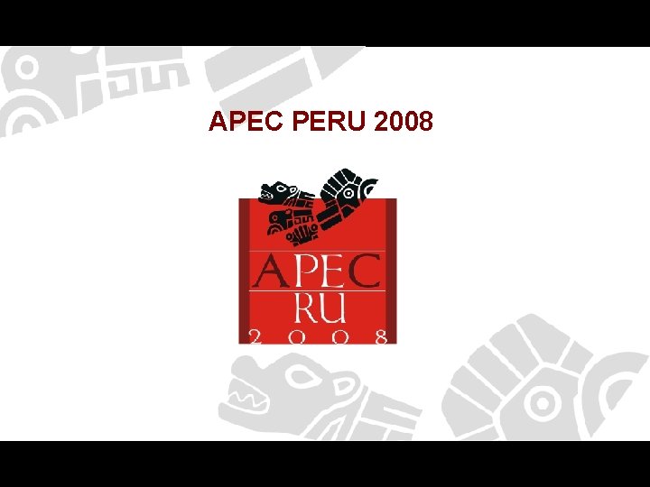 APEC PERU 2008 APEC PERU 2008