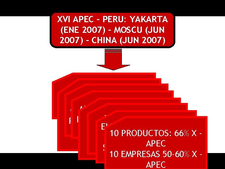 XVI APEC – PERU: YAKARTA (ENE 2007) – MOSCU (JUN 2007) – CHINA (JUN XVI APEC – PERU: YAKARTA (ENE 2007) – MOSCU (JUN 2007) – CHINA (JUN