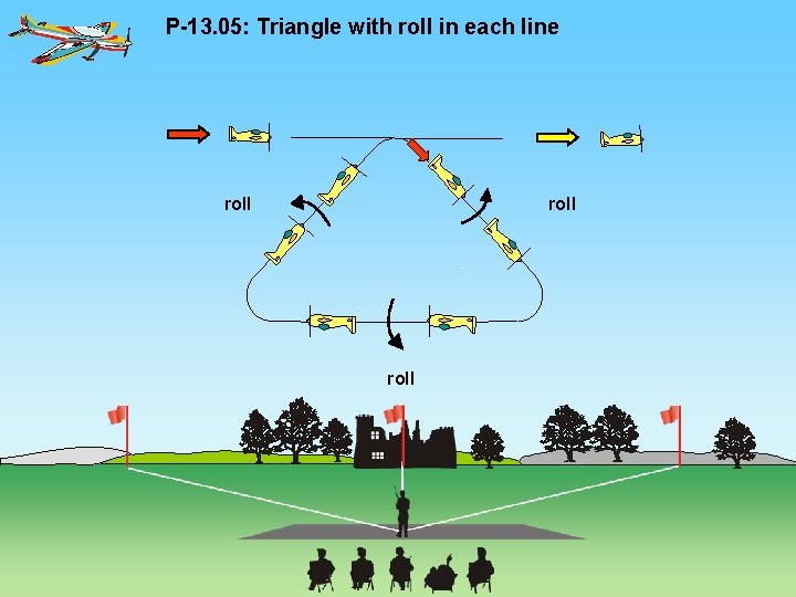 P-13. 05: Triangle with roll in each line roll 