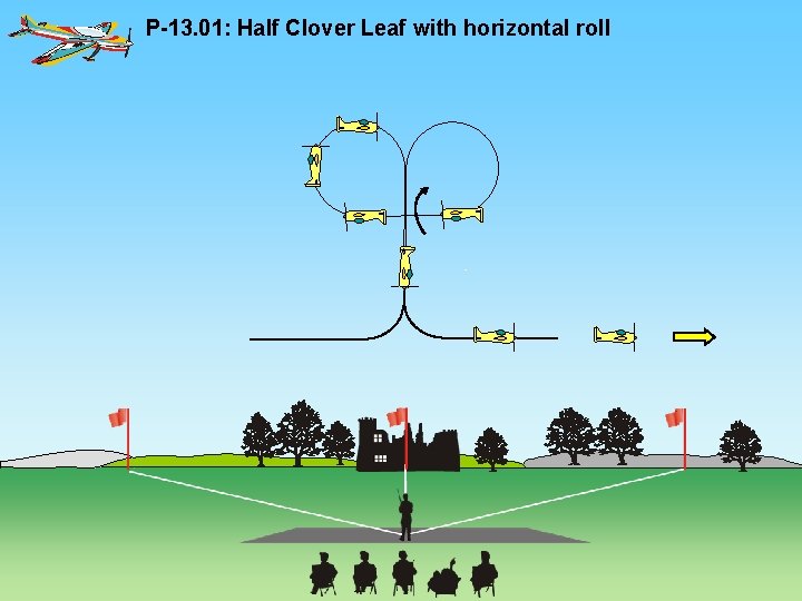 P-13. 01: Half Clover Leaf with horizontal roll 