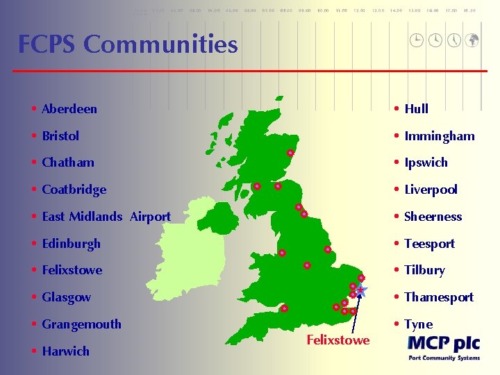 FCPS Communities • Aberdeen • Hull • Bristol • Immingham • Chatham • Ipswich