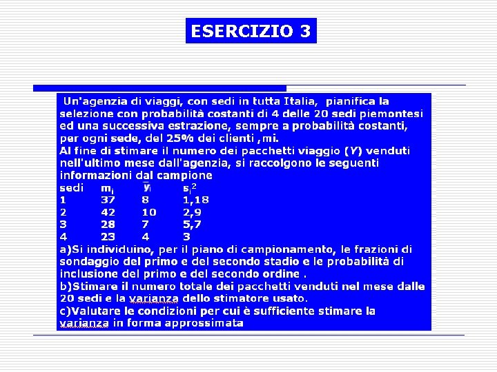 ESERCIZIO 3 