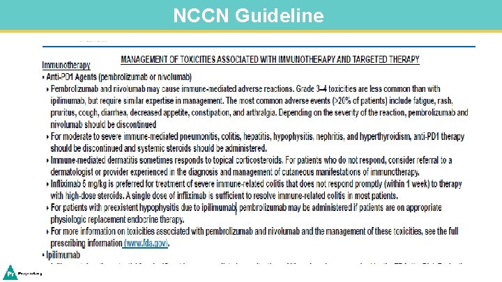 NCCN Guideline 