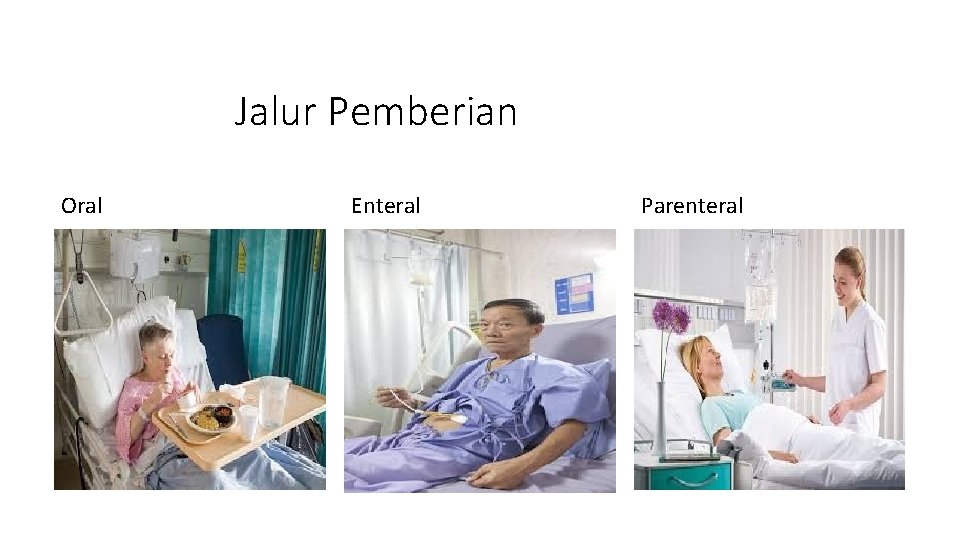 Jalur Pemberian Oral Enteral Parenteral Jalur Pemberian Oral Enteral Parenteral