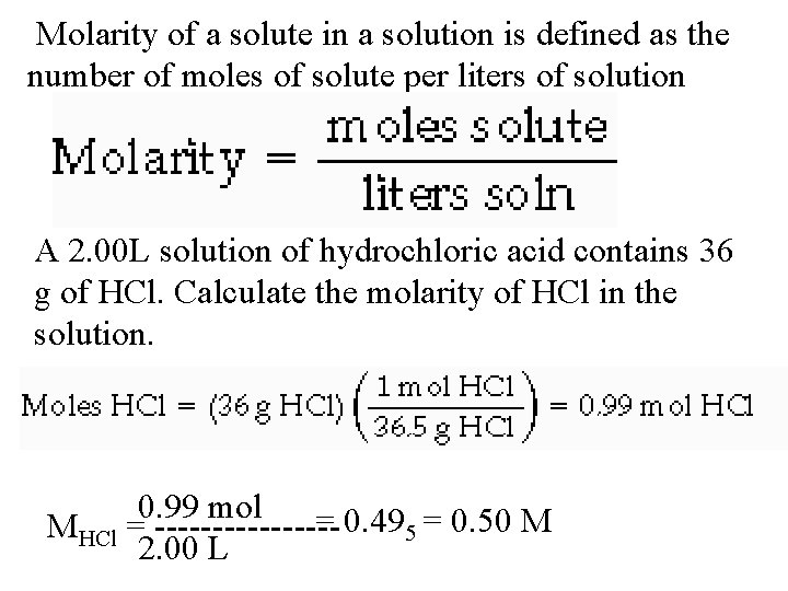 Molarity of a solute in a solution is defined as the number of moles