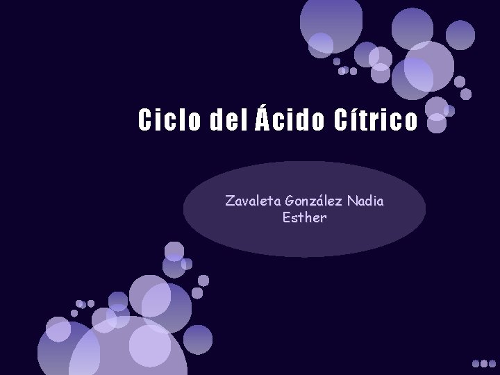 Ciclo del Ácido Cítrico Zavaleta González Nadia Esther 