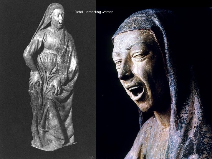 Detail, lamenting woman 