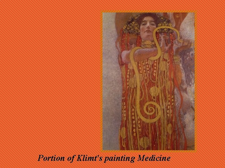 Portion of Klimt's painting Medicine 
