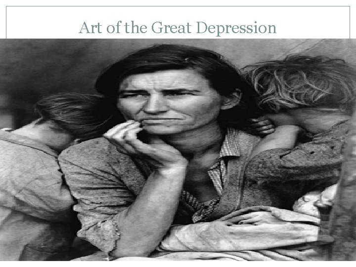 Art of the Great Depression 