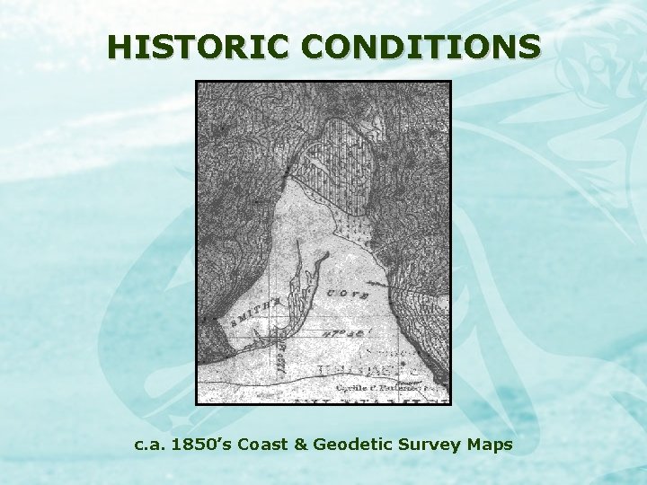 HISTORIC CONDITIONS c. a. 1850’s Coast & Geodetic Survey Maps 