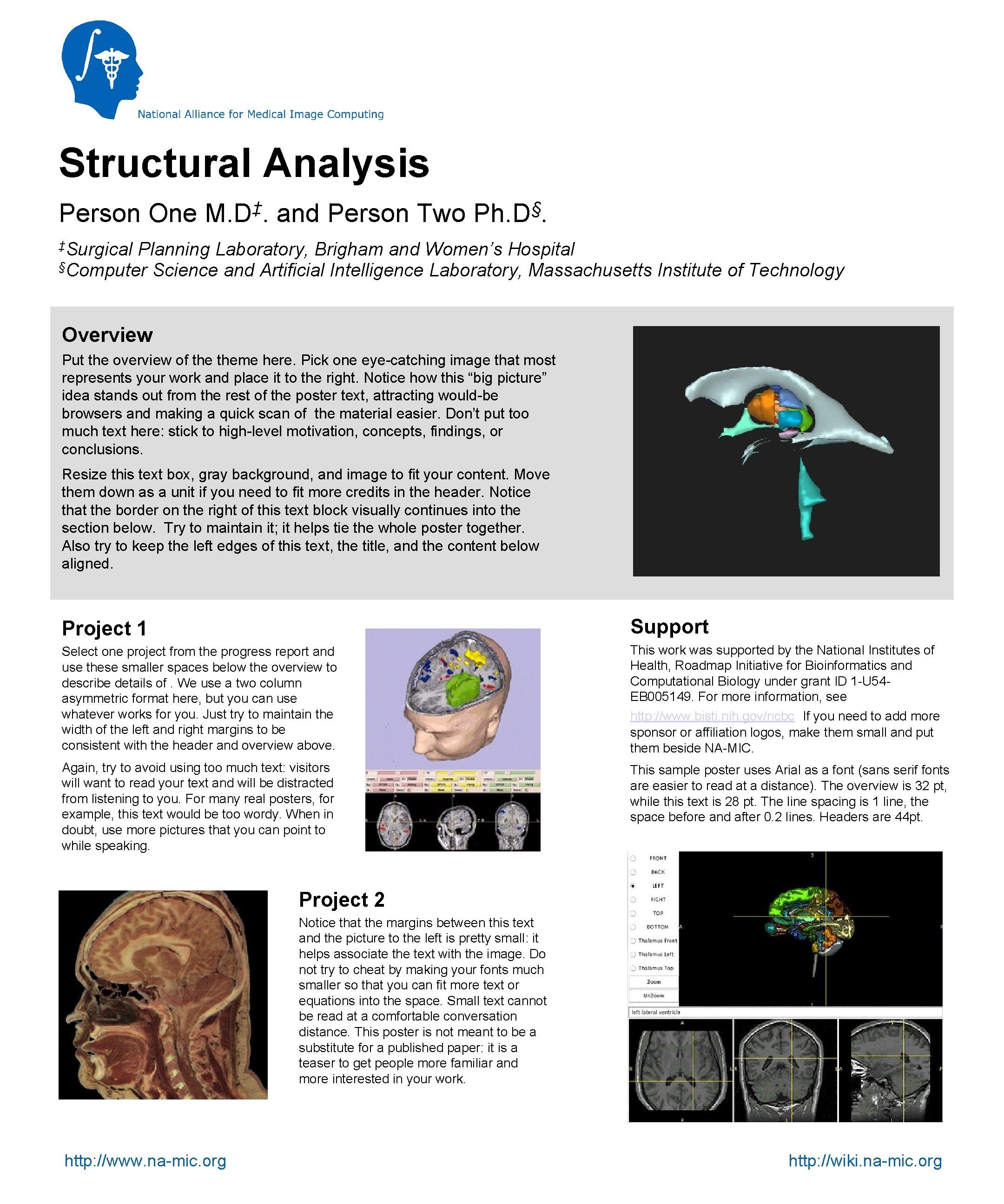 Structural Analysis Person One ‡ M. D. and Person Two § Ph. D. ‡Surgical