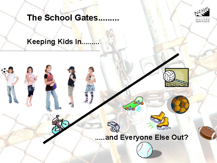The School Gates. . Keeping Kids In. . . and Everyone Else Out? 