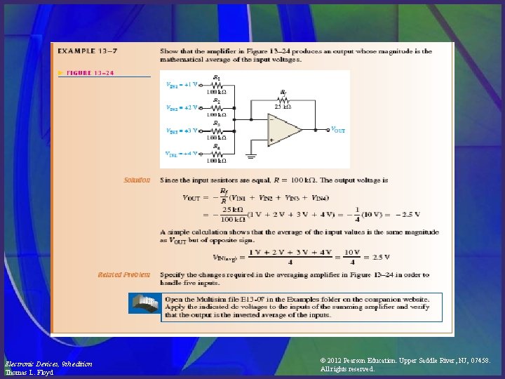 Electronic Devices, 9 th edition Thomas L. Floyd © 2012 Pearson Education. Upper Saddle