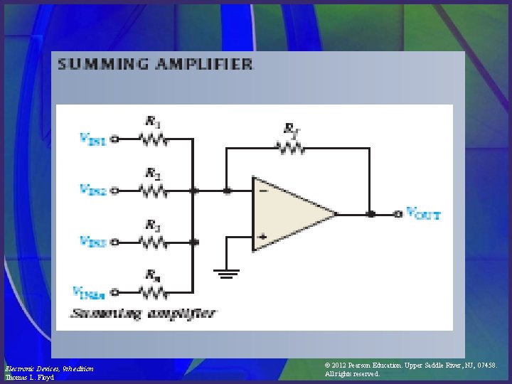Electronic Devices, 9 th edition Thomas L. Floyd © 2012 Pearson Education. Upper Saddle