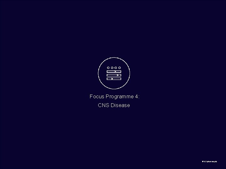  Focus Programme 4: CNS Disease © 4 D pharma plc 